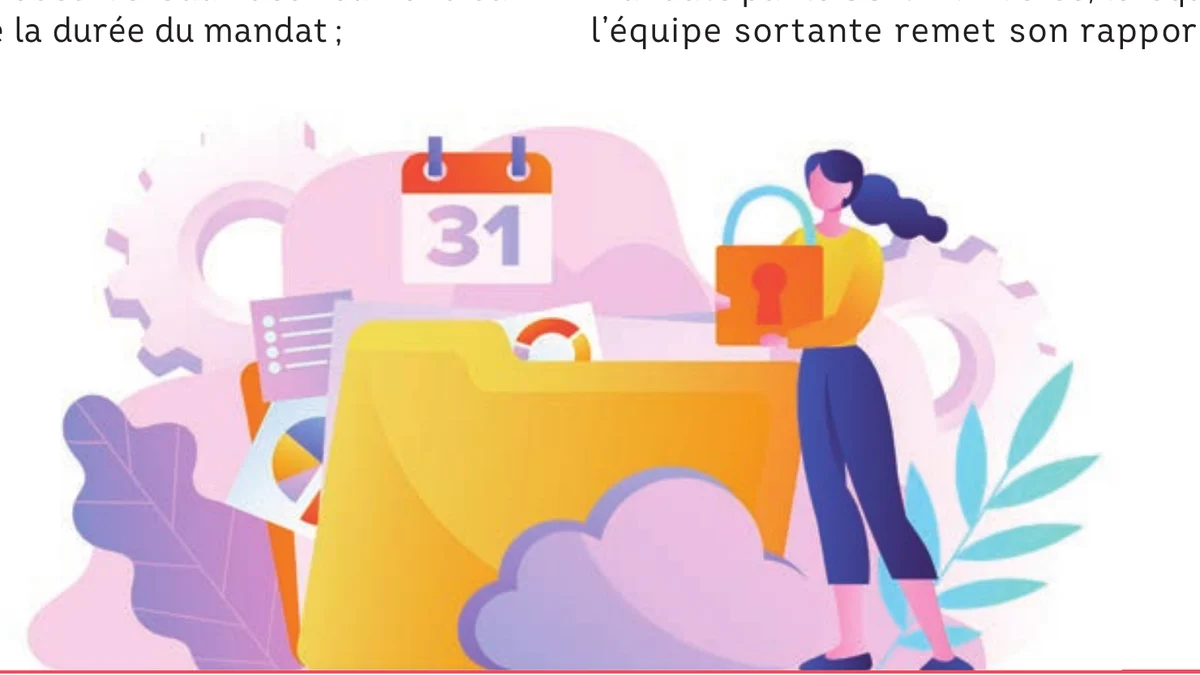 Illustration de dossier et de calendrier pour la passation du CSE